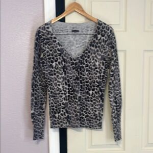 Leopard Print Long Sleeve Top